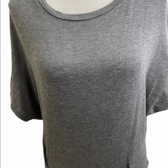 COPY - Lulus womens dress size small stretch sinched side open back drape grey … - Picture 2 of 9